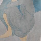 Sleeping Woman original handsigned lithograph Pierre Boncompain
