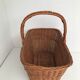 Vintage rattan wicker market basket