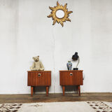 Pair of teak bedside tables 1950/1960