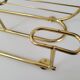 Vintage 1960 brass coat rack