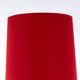 1960s Mid-Century Floor Lamp with Red Fabric Pagode Shade