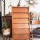 Ancien chiffonnier vintage 6 tiroirs