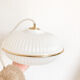 Vintage brass plastic pendant lamp