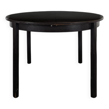 Modern black-stained oak table