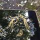 Vintage coffee table 50s - golden bird décor