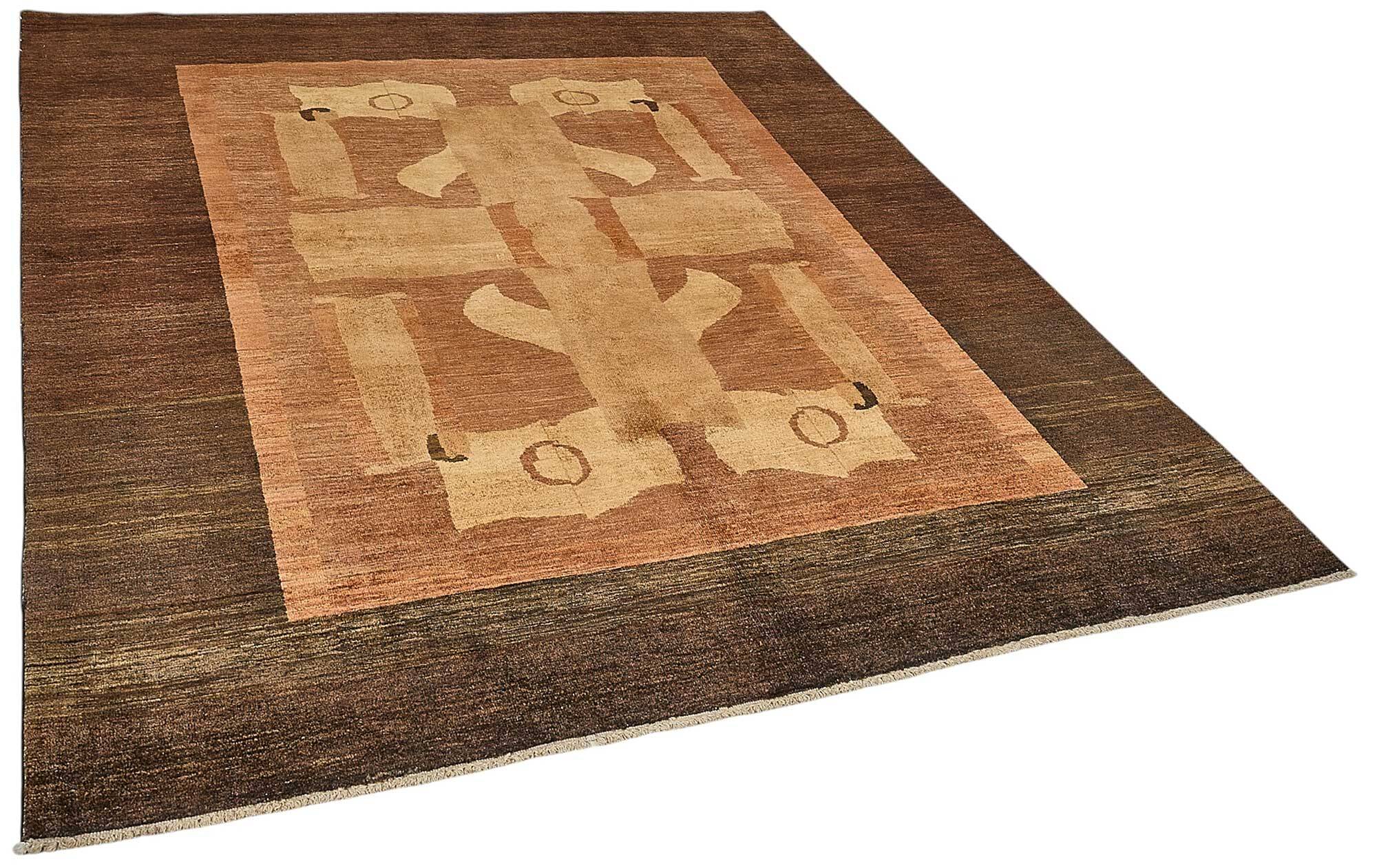 Turkish Handknotted Wool Oushak Rug 201 cm x 241 cm
