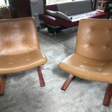 2 scandinavian design armchairs 70