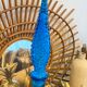 Turquoise blue Empoli decanter