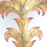 Large pair of painted metal wall lights, 1970s Italy.