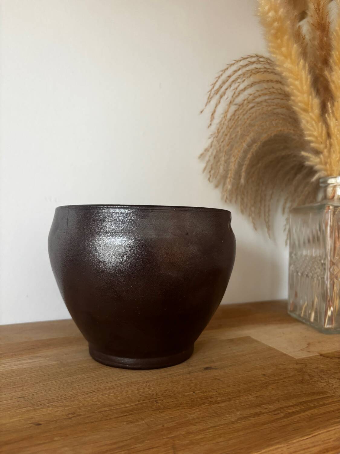 Beautiful Normandy Turgis Calvados handcrafted stoneware pot