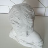 Laughing child bust after Donatello in Sèvres biscuit