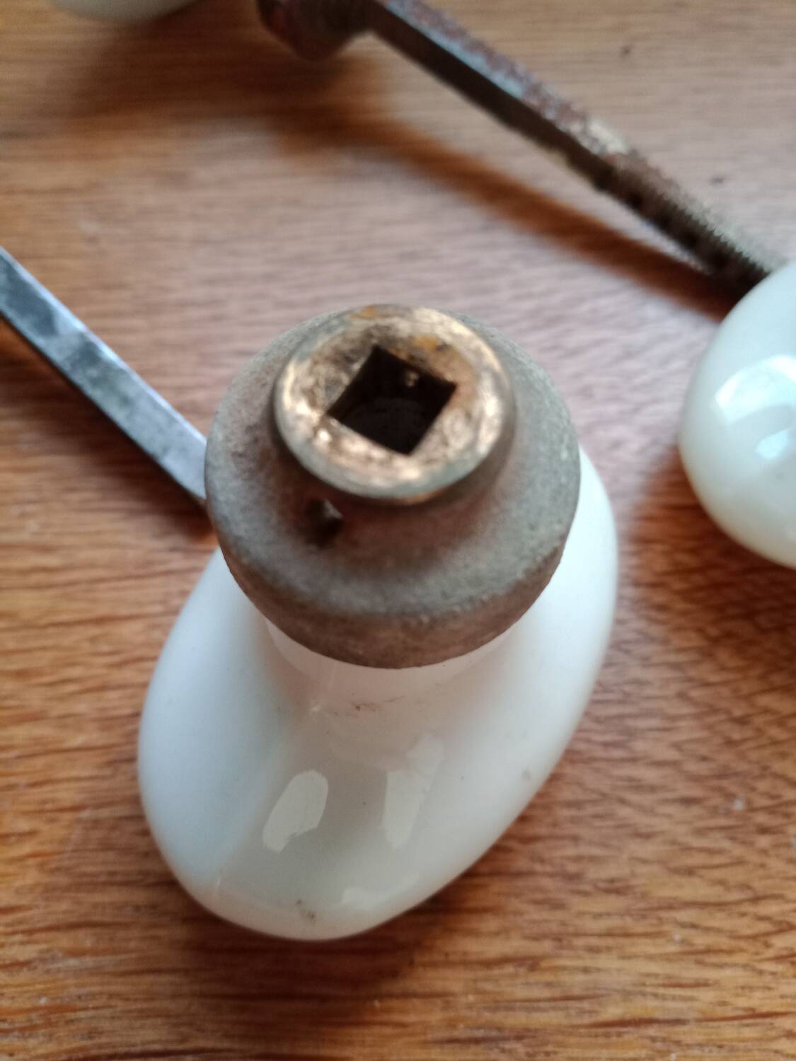 Porcelain door handles