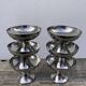 6 Italian stainless steel bowls