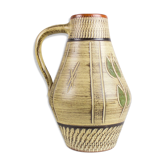 Vase en céramique vintage, Allemagne de l’Ouest, Poterie allemande, Boho, Milieu du siècle