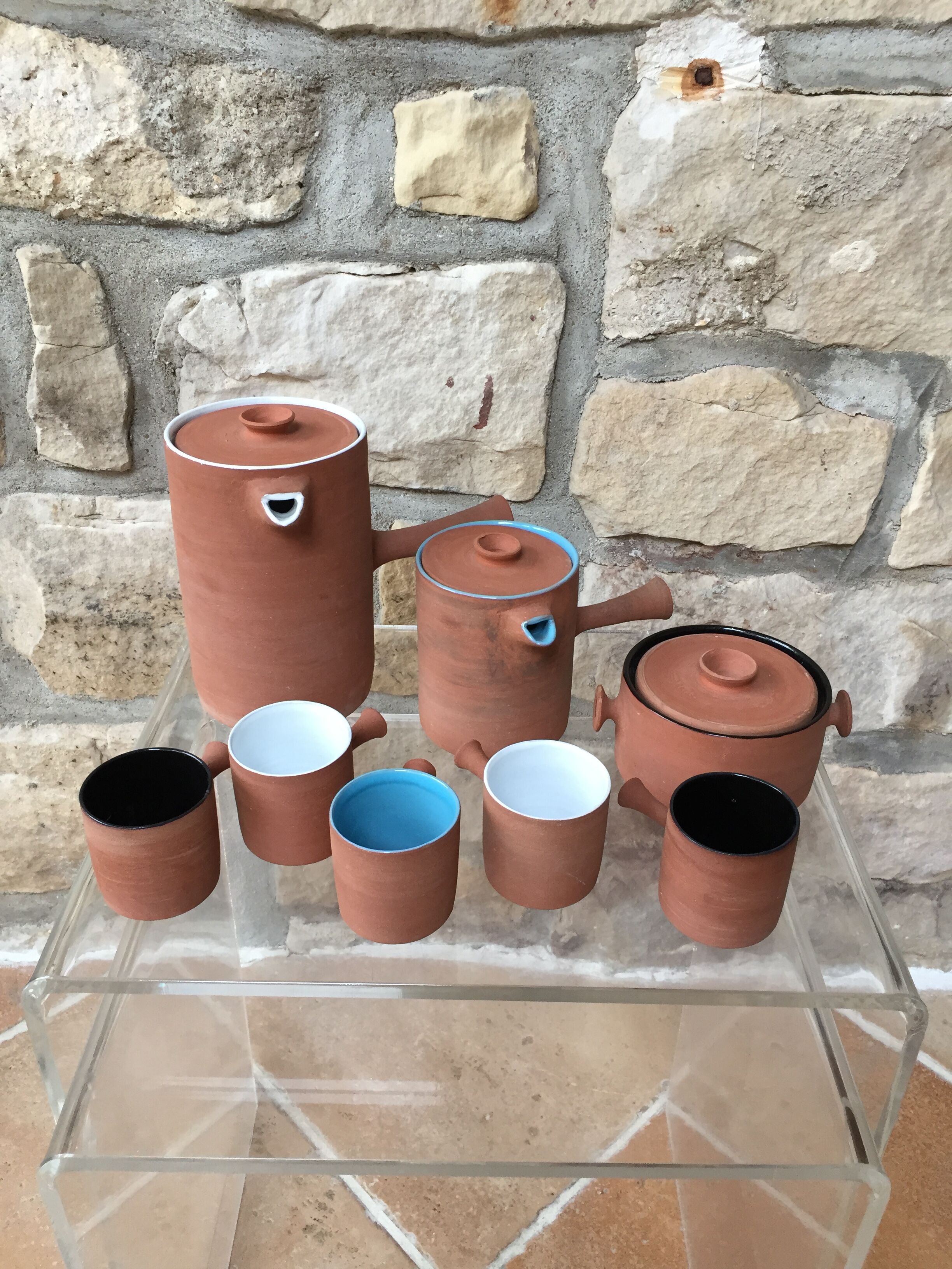 Coffee glazed terracotta