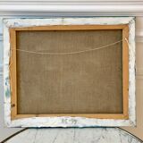 Oil on canvas painting landscape signed