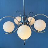 Sputnik chandelier chrome space age