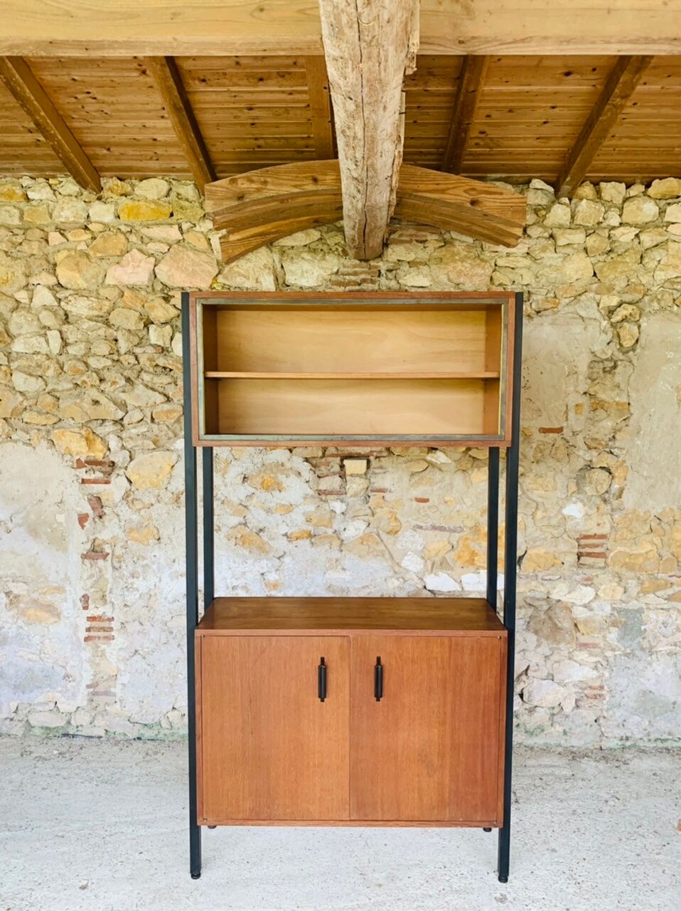 Vintage 2-compartment wall unit, 1960