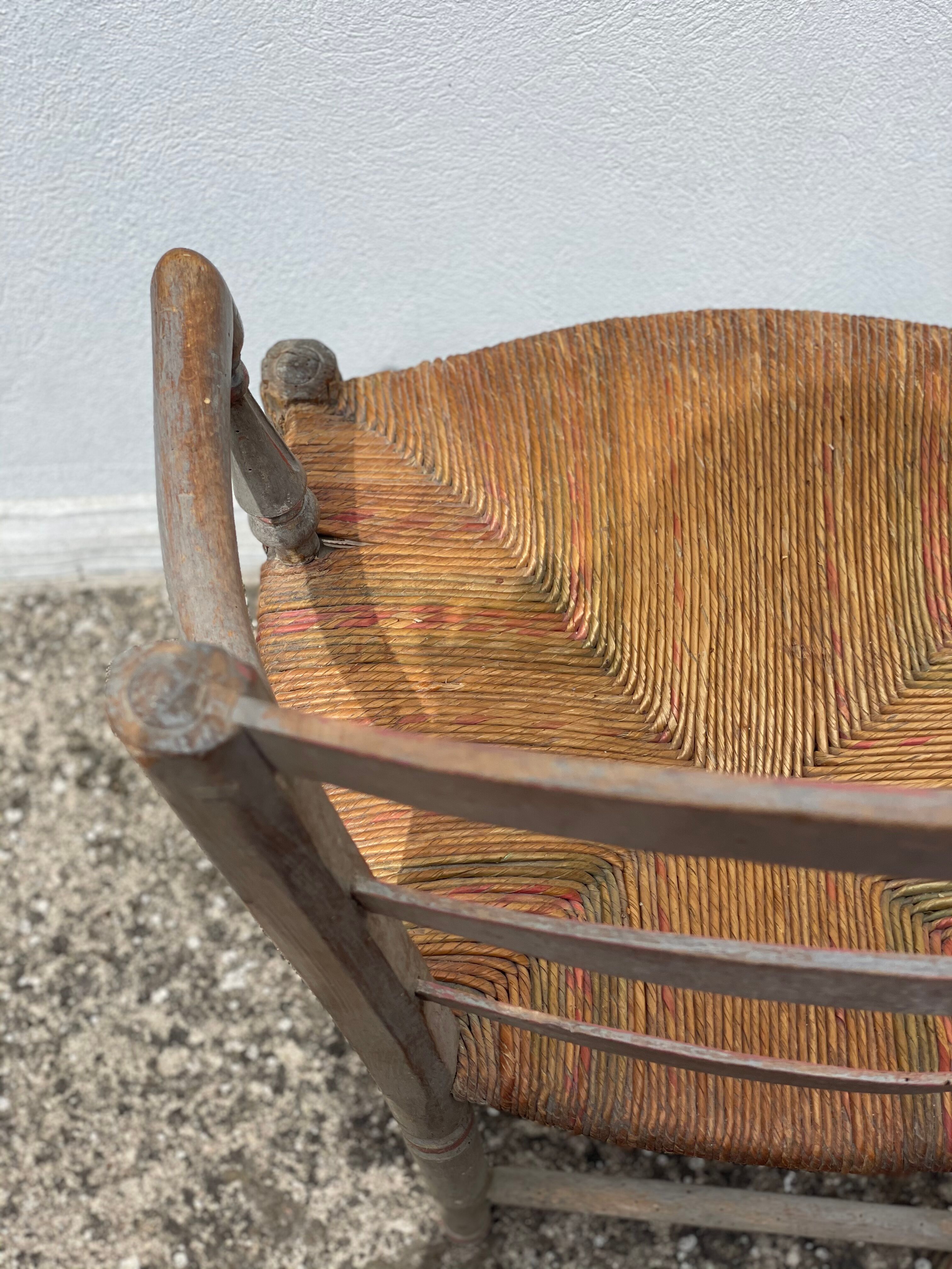 French antique Armchair Louis Philippe style, Provence
