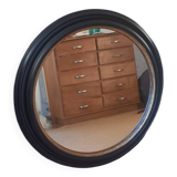 Black round mirror