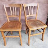 Duo of bistro chairs