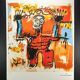 Limited edition lithograph by Jean-Michel Basquiat from the 1990s, numbered in pencil.