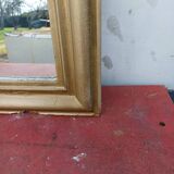Napoleon III Mirror 19th Century Wood and Gilded Stucco