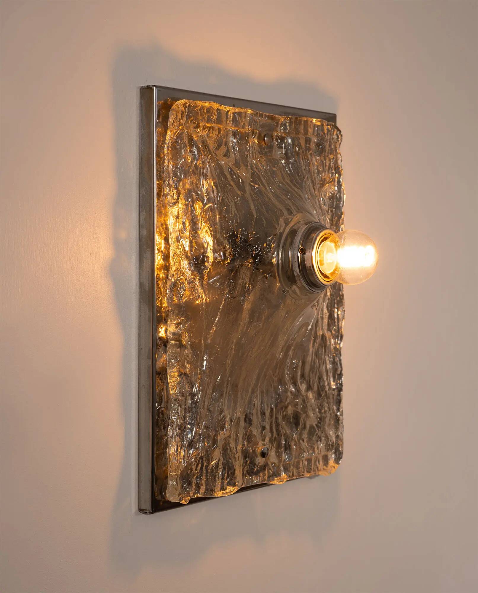 Applique en verre de Murano, années 1970