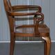 Victorian Howard & Son walnut office chair with stamp.