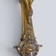 Ornate engraved brass crucifix, Christian cross, Jesus Christ.