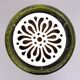 19th Century French Green Enameled Cast Iron Heater Stove