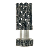 Brutalist tin lamp, Italy 1960s
