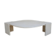 Coffee table in travertine by Roche Bobois editions