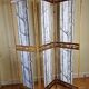 Old restyled metal screen, 3 shutters, 170 cm