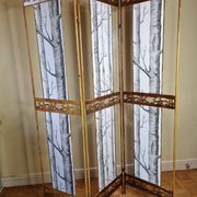 Old restyled metal screen, 3 shutters, 170 cm