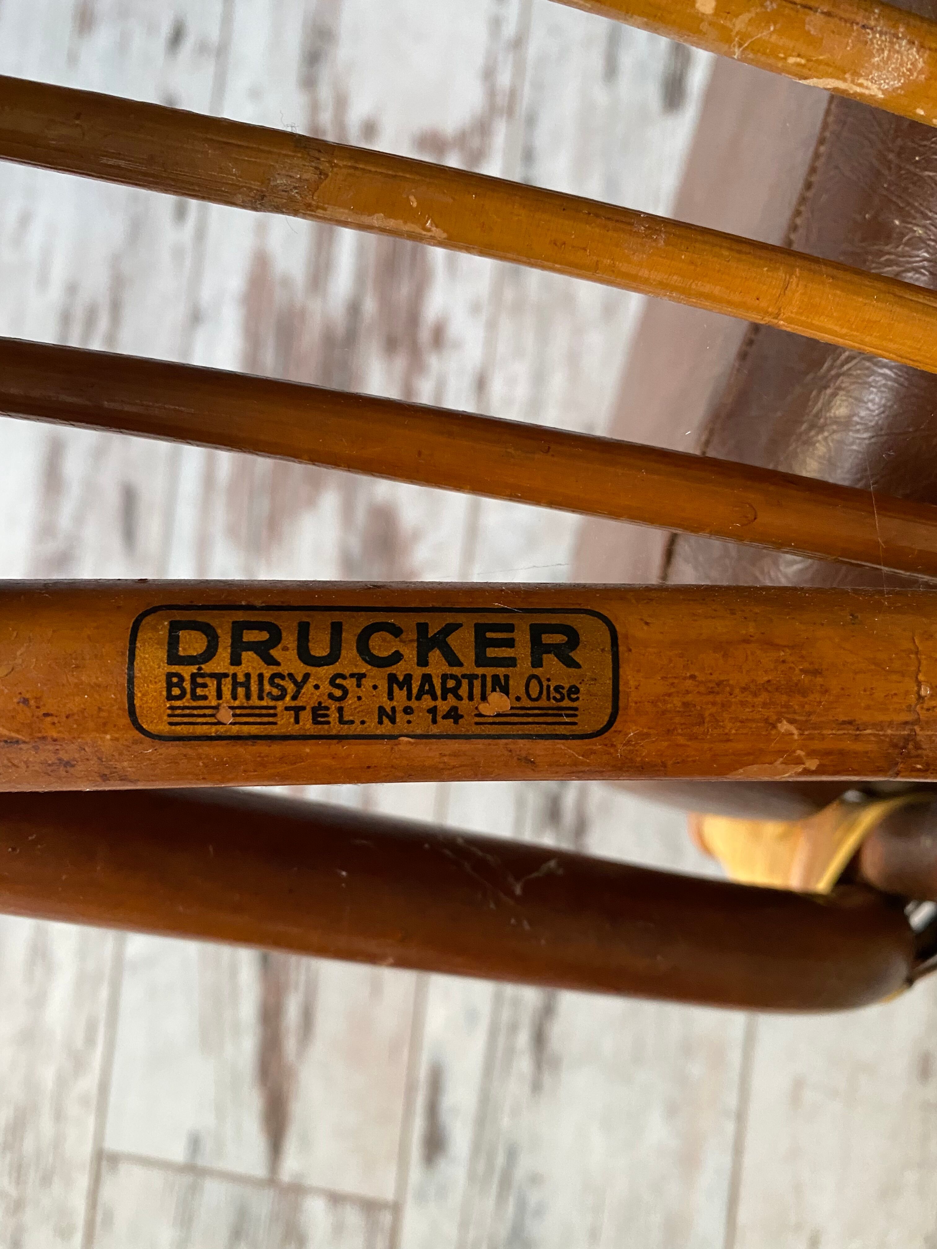 Bamboo and rattan chairs circa 60/70 from maison drucker