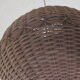 Rattan ball pendant light, 1960s