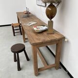 Oak console farm table 3m