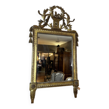 Miroir en bois Louis XVI