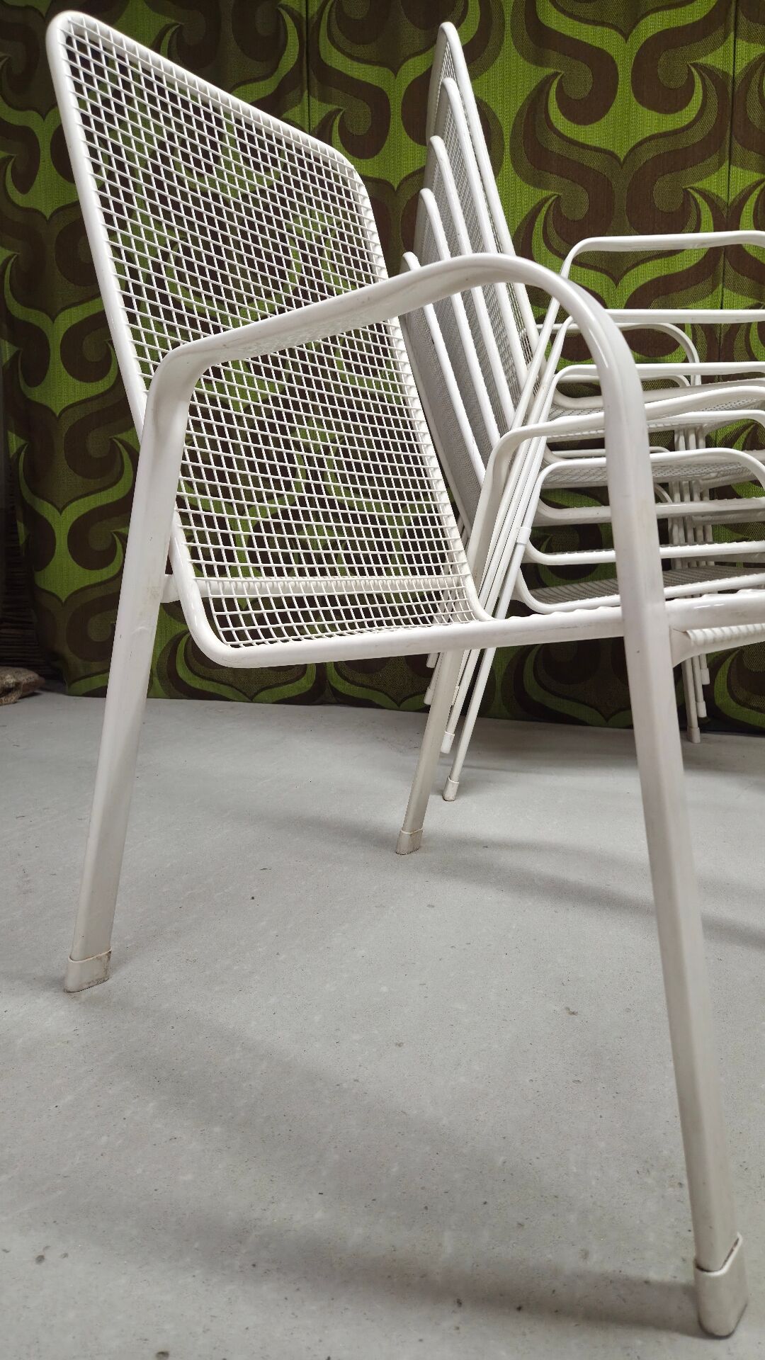 Lot of 6 vintage EMU 70" terrace armchairs.