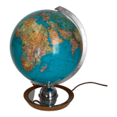 Vintage terrestrial globe 1960 Glass JRO Verlag - 36 cm