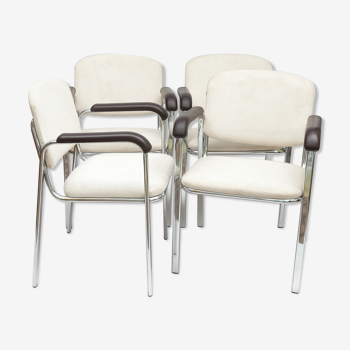 4 marcel breuer armchairs