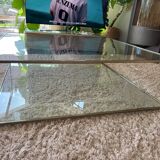 Table basse ampm verre laiton