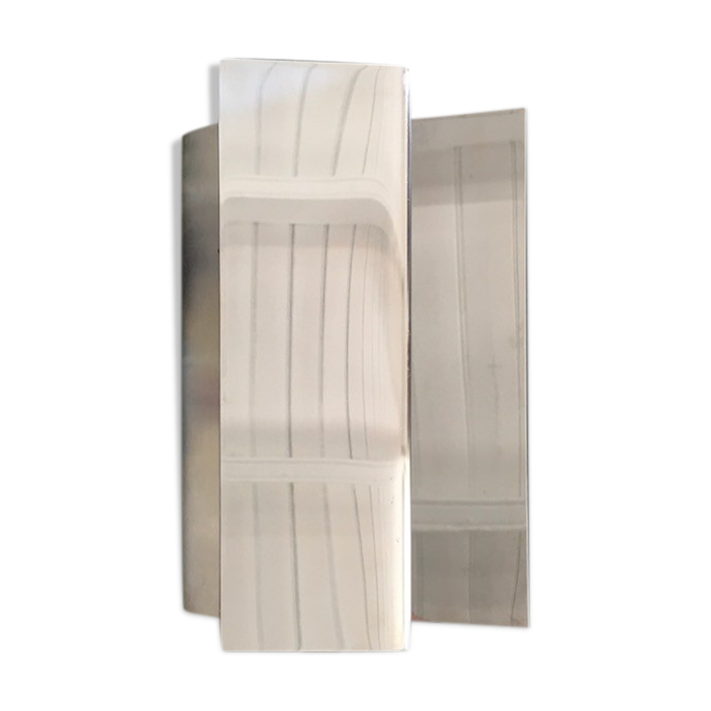 Italian stainless design sconce