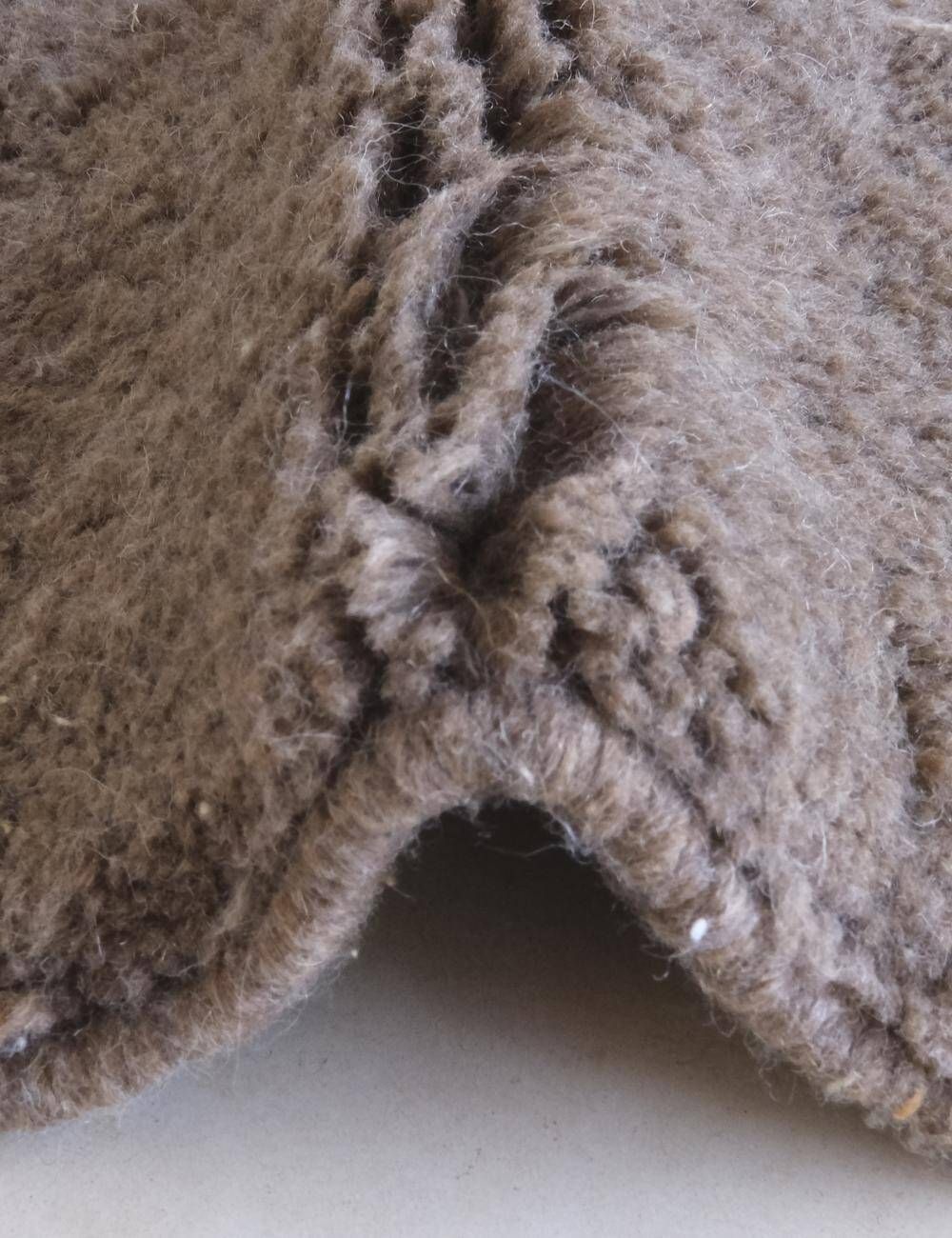 Taupe Beni Mrirt Rug - 250 x 167 cm