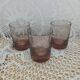 3 bubble glass water glasses