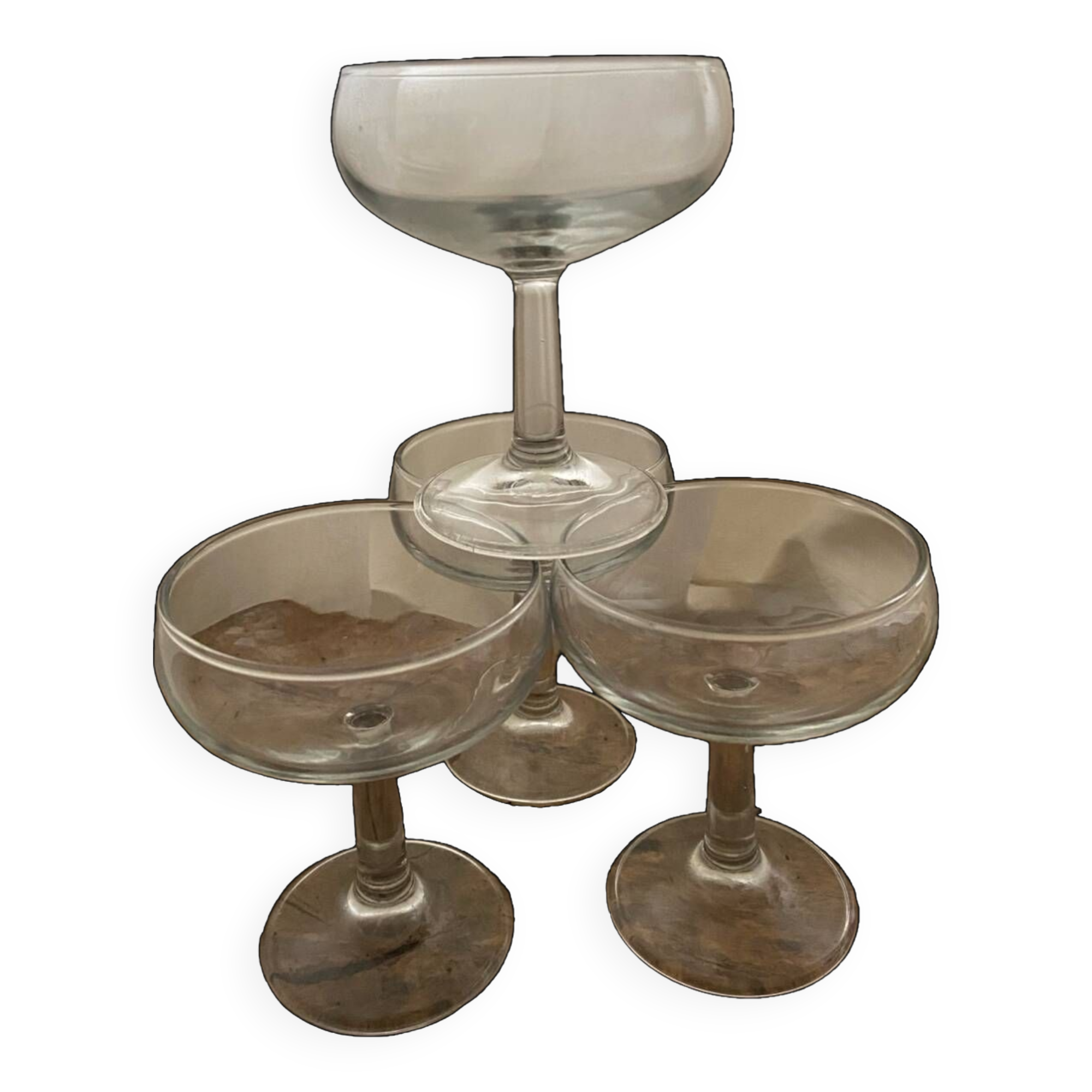 Cocktail champagne glasses