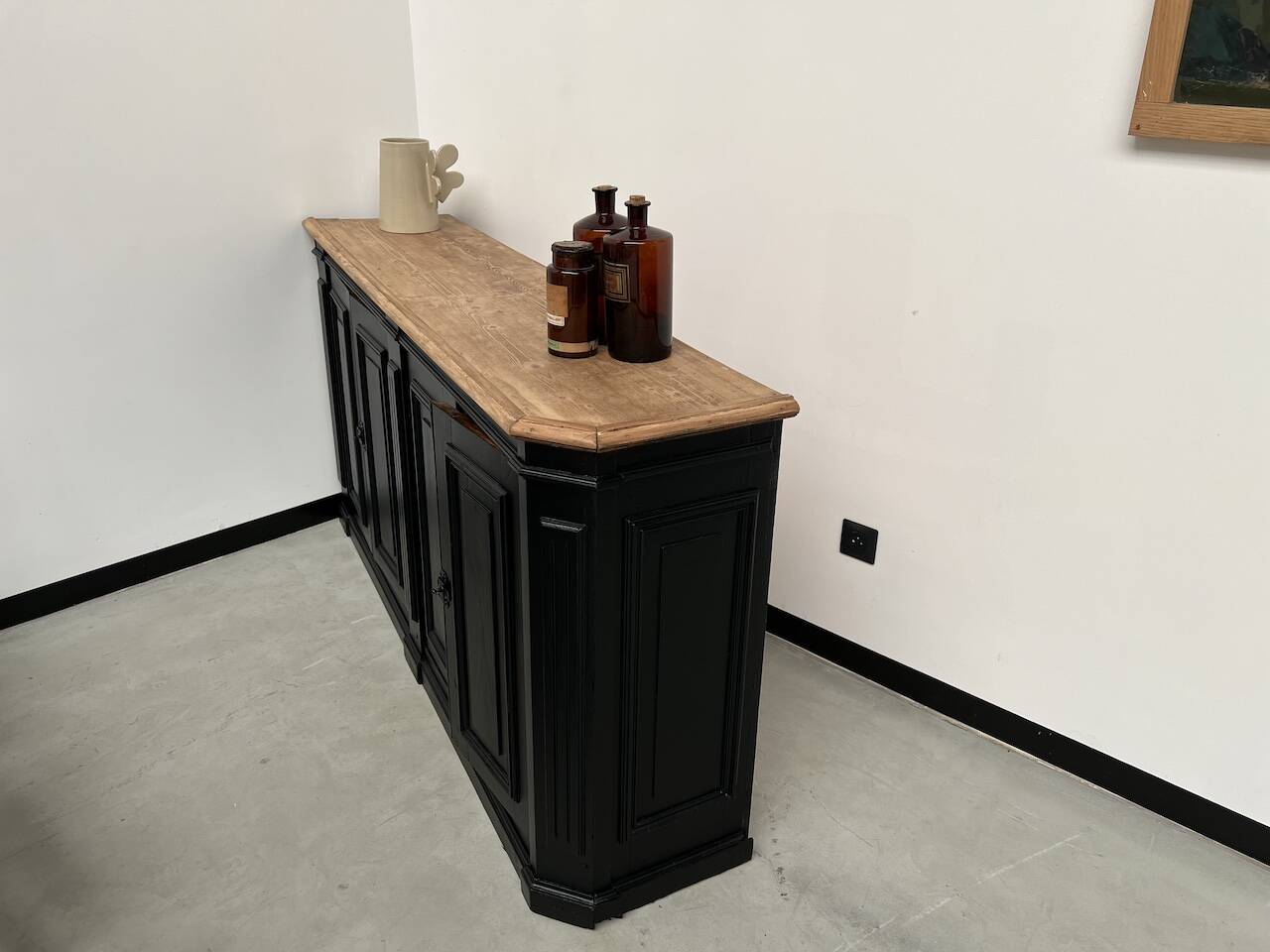 Corner sideboard, 1900s completely restored