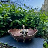 Large Art Nouveau copper fruit bowl Italy 1890s