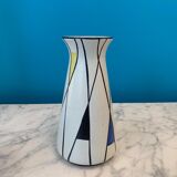 Colored ceramic vase